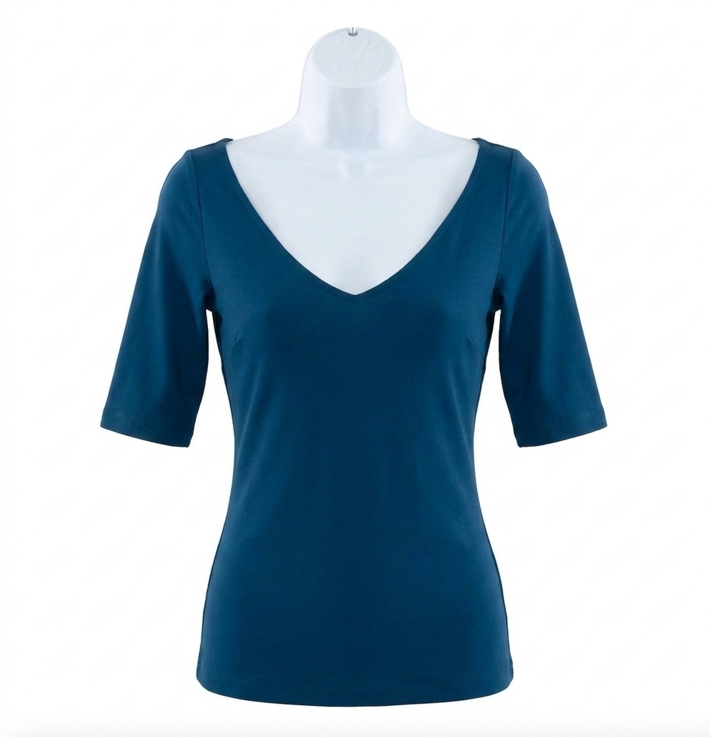 NEW GRETCHEN SCOTT second skin top in navy